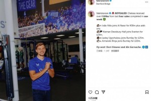 真人FM！罗马诺：切尔西连卖4人又入手超1亿，接下来西蒙斯加纳乔